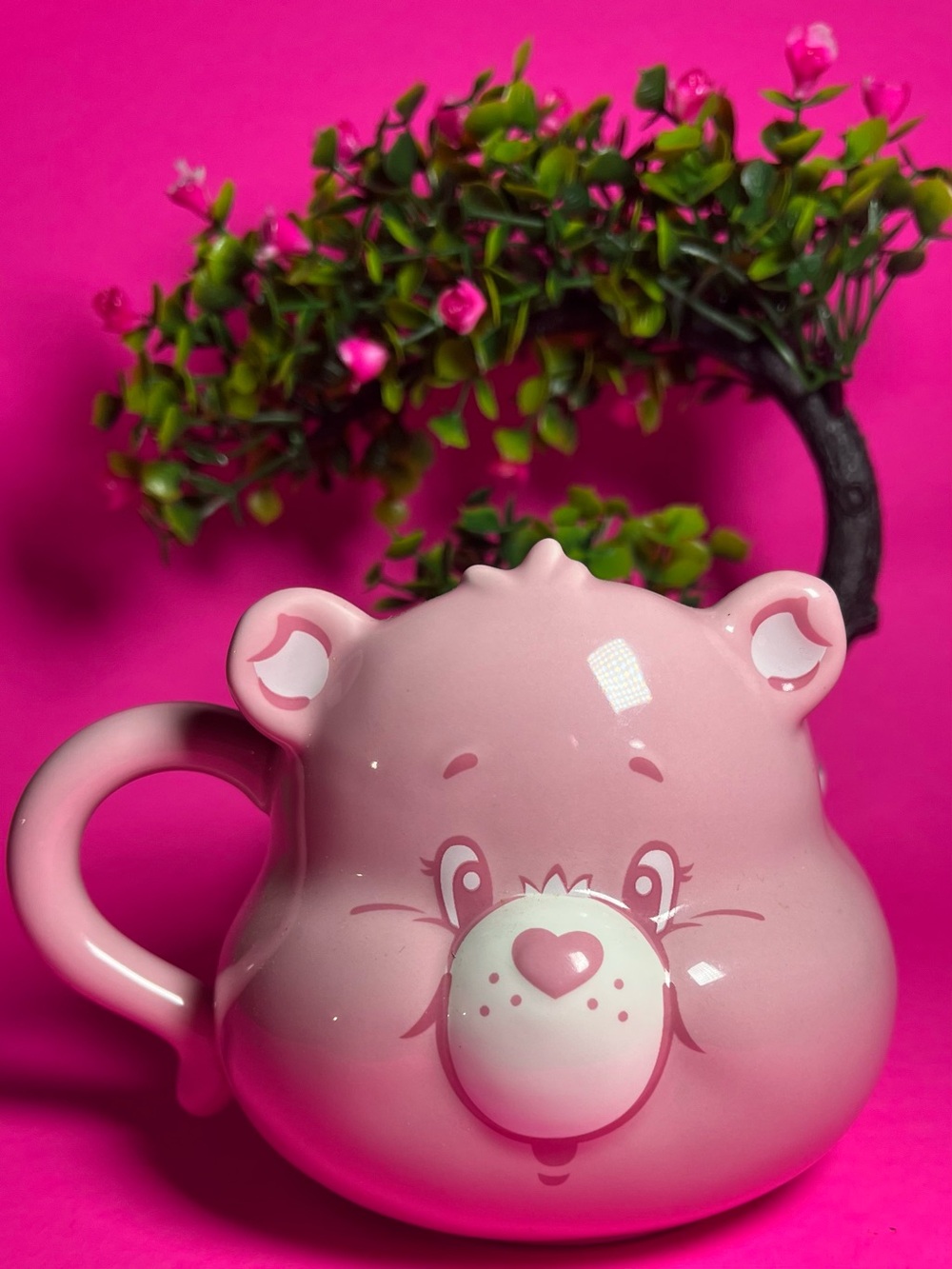 Pink Multicolor Carebear 450ml Cartoon  Ceramic Mug, Teacup for Coffee & Tea
